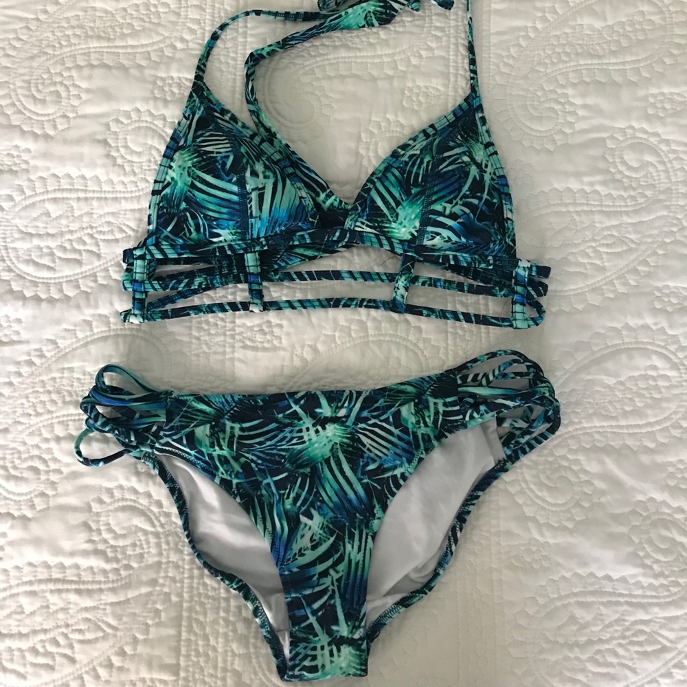 PINK two piece XS top S bottom